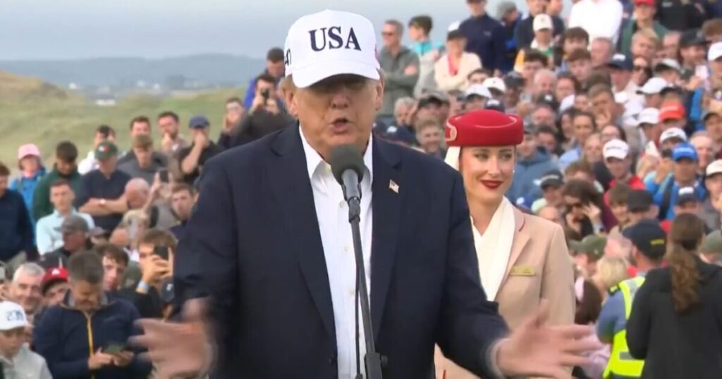 Crowd at Irish Open Roars as President Trump Announces He Is Removing All Tariffs on Irish Whiskey (VIDEO) * The Gateway Pundit * by Cristina Laila