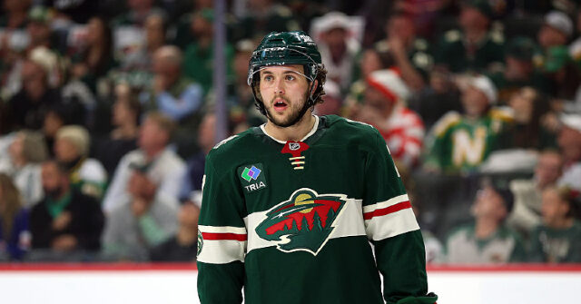 Wild Star Brock Faber Suffers Fractured Skull After Getting Hit by Puck