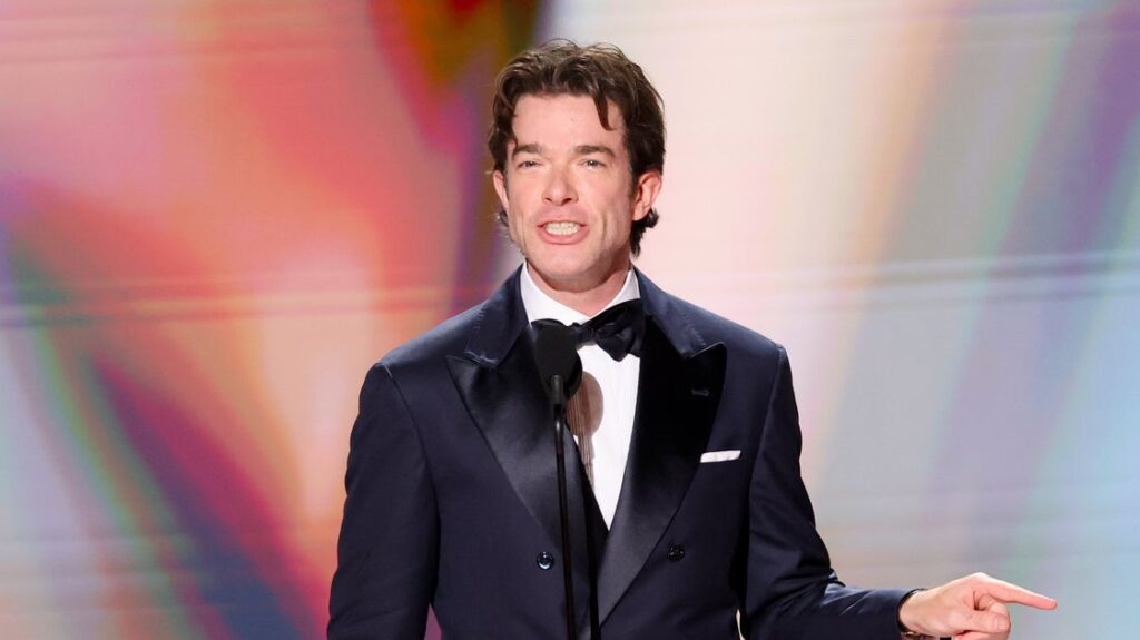 John Mulaney Sneaks In NSFW DJ Khaled Swipe On Emmys Stage John Mulaney Sneaks In NSFW DJ Khaled Swipe On Emmys Stage