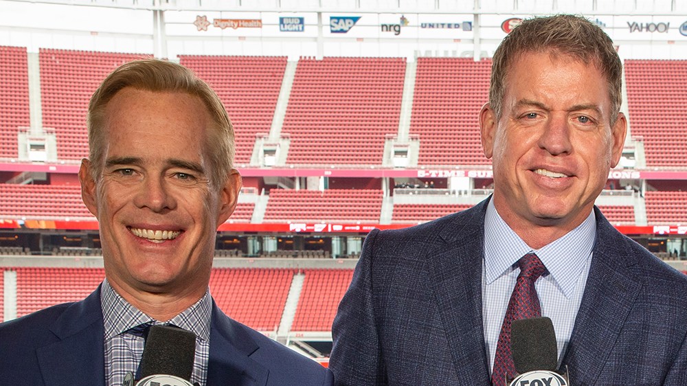 NFL TV Favorites Like Joe Buck, Troy Aikman Could Play For New Teams Troy Aikman Joe Buck ESPN