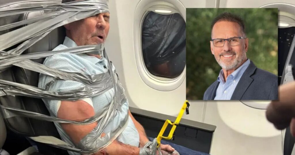 Passenger Duct-Taped on American Airlines Flight Identified as Arizona Realtor * The Gateway Pundit * by Cassandra MacDonald Passenger Duct-Taped on American Airlines Flight Identified as Arizona Realtor * The Gateway Pundit * by Cassandra MacDonald
