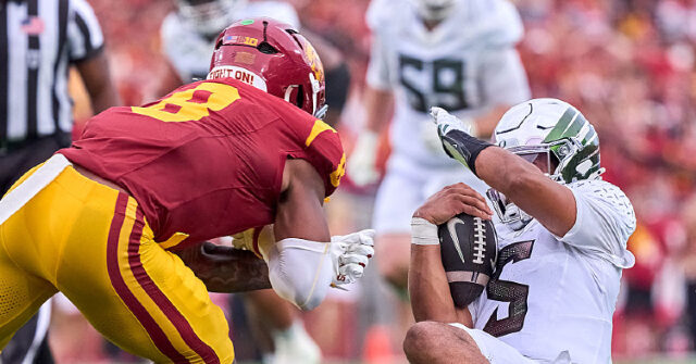 USC’s Desman Stephens II Suspended for Dirty Hit that Sent Oregon QB to the Hospital