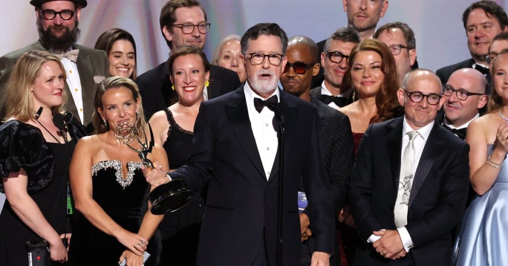 Stephen Colbert’s ‘Late Show’ Team Takes Its Taunting Of Trump To A Whole New Place Stephen Colbert’s ‘Late Show’ Team Takes Its Taunting Of Trump To A Whole New Place