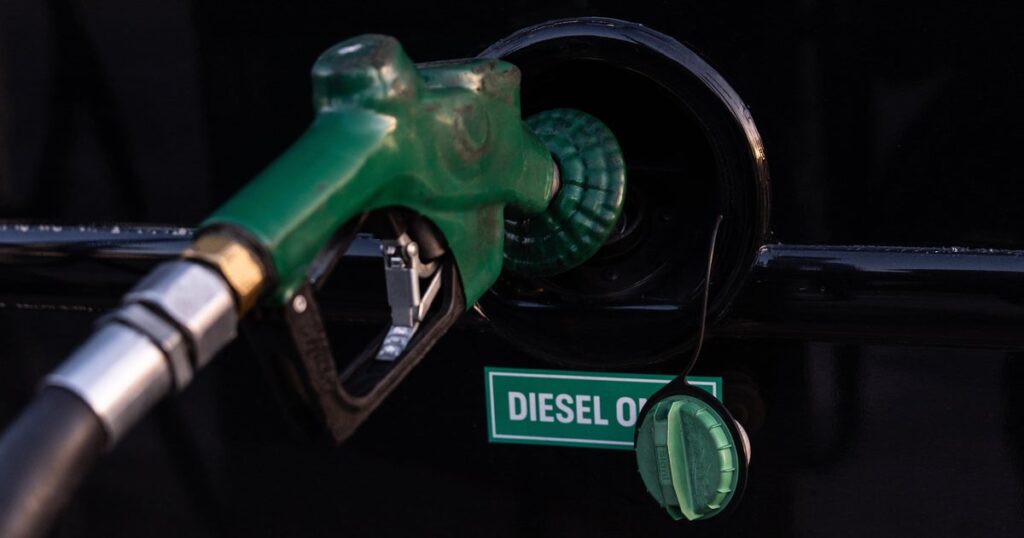 U.S. Diesel Prices Hit Record High Of $5.85 On Average As Iran War Disrupts Flow Of Fuel