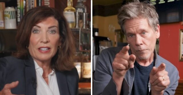 Kevin Bacon Films Ad for Kathy Hochul to Boast About Ending Obscure Dancing Regulation