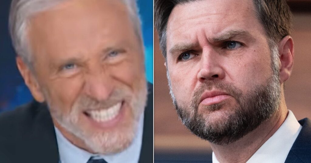 Jon Stewart Busts JD Vance In A Stunningly Brazen Contradiction Jon Stewart Busts JD Vance In A Stunningly Brazen Contradiction