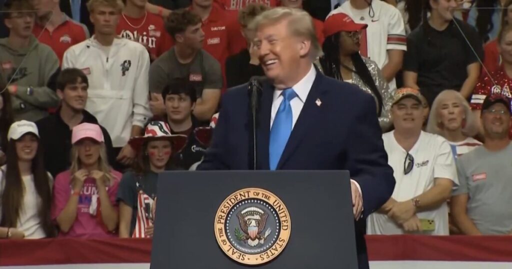 Trump Goes Off on CNN and Kaitlan Collins On Stage in Ohio – Crowd Goes Wild Chanting “F*ck CNN!” (VIDEO)