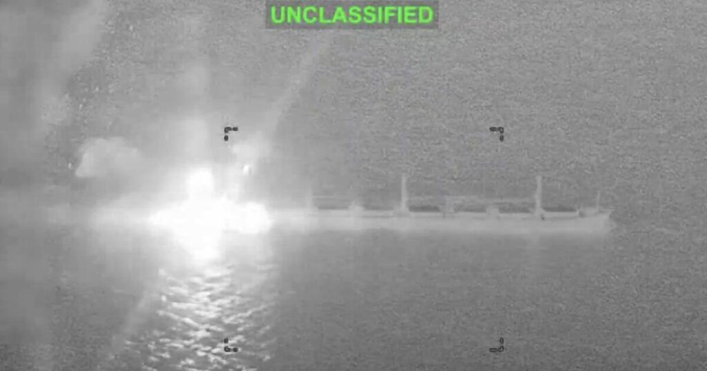 US Fighter Jet Disables Cargo Vessel Attempting to Violate Naval Blockade (VIDEO) * The Gateway Pundit * by Cristina Laila US Fighter Jet Disables Cargo Vessel Attempting to Violate Naval Blockade (VIDEO) * The Gateway Pundit * by Cristina Laila